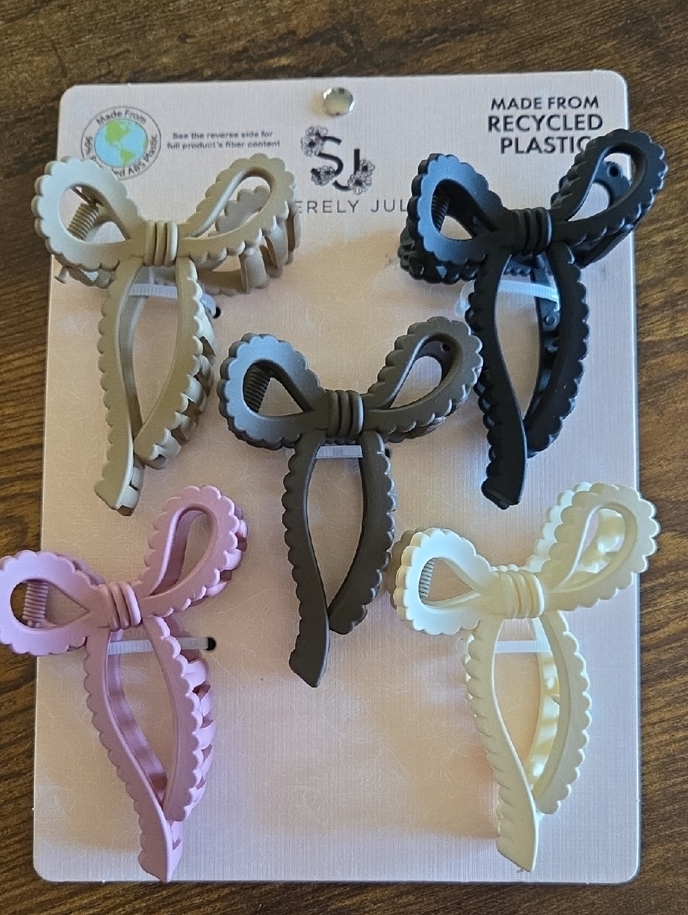 Sincerely Jules Bow Hair Clips - Multi Color Pack